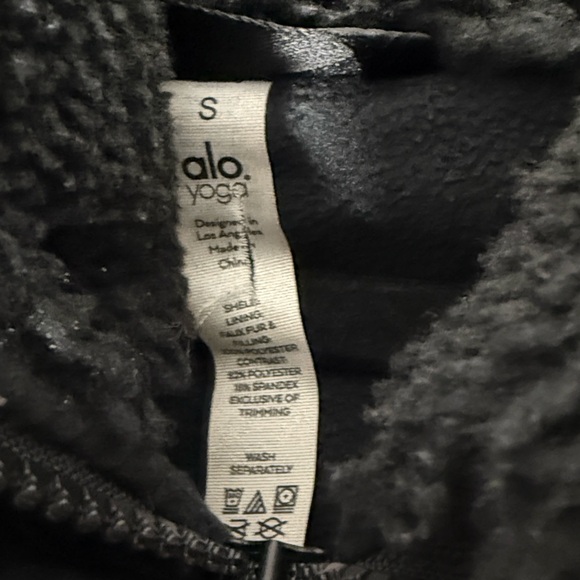 Alo Sherpa Utility Gear Black Bobmer Jacket small - Picture 11 of 11